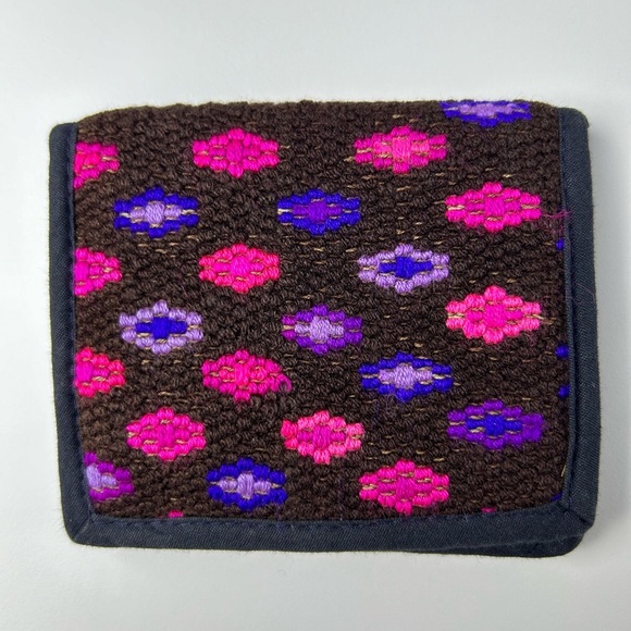 Wallet Guatemala Huipil Hand Made Cotton Money Holder Credit Cards Coin Purse - Picture 2 of 9